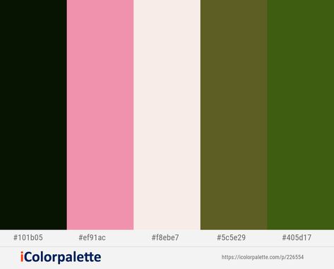 Dot Branding, Channel Ideas, Color Palette Pink, Handmade Inspiration, Light Coral, Dark Olive Green, Black White Pink, Green Dark, Black Forest