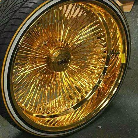 #daytonwirewheels #reversed #golddaytonwirewheels #goldwheels #goldwirewheels #authentic #24ktgold  #wirewheels Gold Rims Wheels, Custom Motorcycle Paint Jobs, 70 Chevelle, Car Rims, Motorcycle Paint, Donk Cars, Wire Wheels, Gold Wheels, Motorcycle Paint Jobs