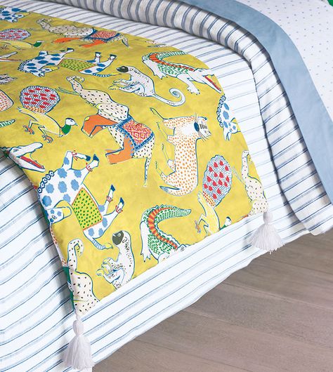 Yellow bed sheets