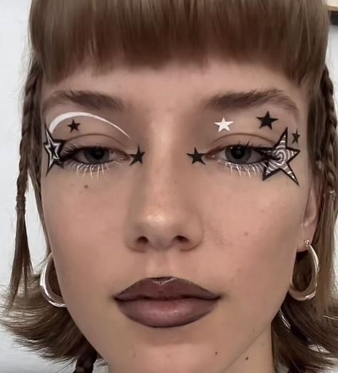 Mekap Mata, 20 Makeup, Punk Makeup, Cute Eye Makeup, Graphic Makeup, Barbie Makeup, Graphic Eyeliner, Swag Makeup, Star Makeup