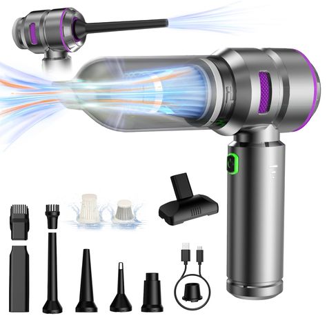 PRICES MAY VARY. New Generation Car Vacuum Cleaner：XevenOx cordless car vacuum cleaner is powered by a high-speed brushless motor. With two adjustable suction modes of 18,000PA and 10,000PA, it can meet almost all your cleaning needs. The multi-layer filter is designed to filter 99.99% of dust. The car handheld vacuum cleaner kit also includes two replaceable filters. And, all filters are washable and reusable 4 in 1 Multifunctional Car Vacuum Cleaner：The car vacuum cleaner can meet a variety of Garbage Storage, Portable Vacuum Cleaner, Portable Vacuum, Car Vacuum Cleaner, Car Vacuum, Coke Bottle, Cordless Vacuum Cleaner, Cordless Vacuum, Handheld Vacuum Cleaner