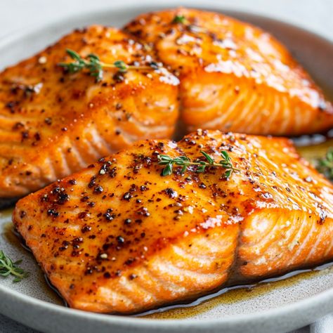 Salmon For One Person, Crockpot Salmon Recipes Slow Cooker, Air Fry Salmon Recipes, Air Fryer Salmon Recipes, Salmon Airfryer, Recipes For Salmon, Airfryer Salmon, Crockpot Salmon, Fried Salmon Recipes