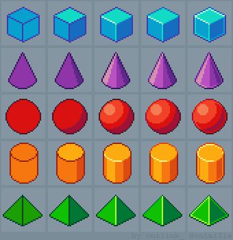 Tutorial: How to draw primitives Pixel Art Practice, How To Draw Pixel Art, Pixel Art Reference, Pixel Art Isometric, Pixel Game Art, City Tutorial, How To Pixel Art, 3d Drawing Tutorial, How To Draw 3d