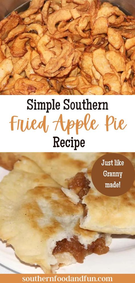 Fried Apple Pie Filling Recipe, Grandmas Fried Apple Pies, Fried Pie Filling Recipe, Fried Apple Pies With Dried Apples, Fried Apple Hand Pies Recipe, Deep Fried Apple Pie, How To Make Fried Apple Pies, Southern Fried Apple Pies, Fried Apple Pies With Pie Crust