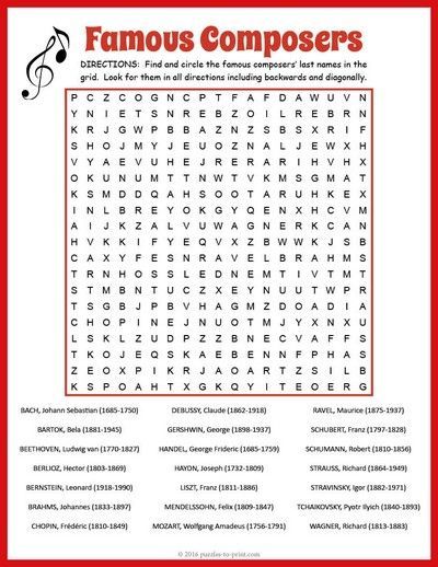 Music Crossword Puzzles, Elementary Music Worksheets Free Printable, Music Worksheets For Kids Printables, Music Word Search, Free Music Worksheets, Valentines Puzzles, Puzzle Worksheet, Free Printable Word Searches, Elementary Music Class