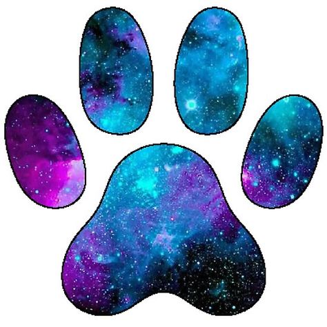 Galactic Paw Print Paw Print Wallpaper, Northern Lights Tattoo, Dog Paw Art, Wolf Paw Print, Paw Wallpaper, Dogs Paws, Galaxy Wolf, Paw Art, Bujo Art