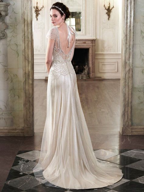 Maggie Sottero Bridal Gown Maggie Sottero Ettia | Wedding Shoppe Inc Wedding Dress Rose, Vintage Weddingdress, Sheath Bridal Gown, Gatsby Wedding Dress, Western Wedding Dresses, Maggie Sottero Wedding Dresses, Alternative Wedding Dresses, Trumpet Wedding Dress, Gatsby Wedding