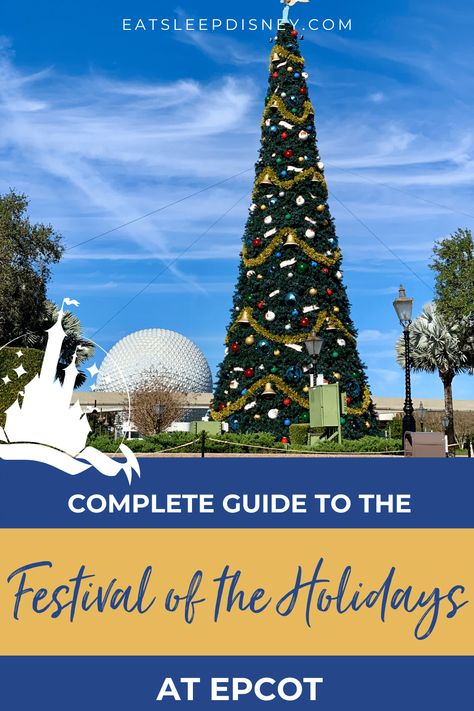 Complete Guide To The EPCOT Festival of the Holidays [2024]  The EPCOT Festival of the Holidays is officially BACK in Walt Disney World for 2024! From returning favorites to a lot of food and drink, plus all-new offerings, there’s a lot to keep you celebrating this year.  So, get ready to deck the halls and start planning your Christmas vacation with our complete guide to everything you can see, do, and EAT this year at the EPCOT International Festival of the Holidays! Traditional Holiday Recipes, A Lot Of Food, International Festival, Future World, Disney Theme Parks, Disney World Resorts, Christmas Vacation, Disney Theme, Happiest Place On Earth