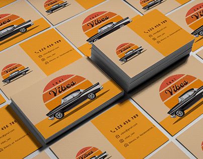 Taxi Business Card, Taxi Business, Graphic Design Illustration Adobe Illustrator, Illustration Adobe Illustrator, Graphic Design Illustration, Design Illustration, Retro Style, Business Card, Adobe Illustrator