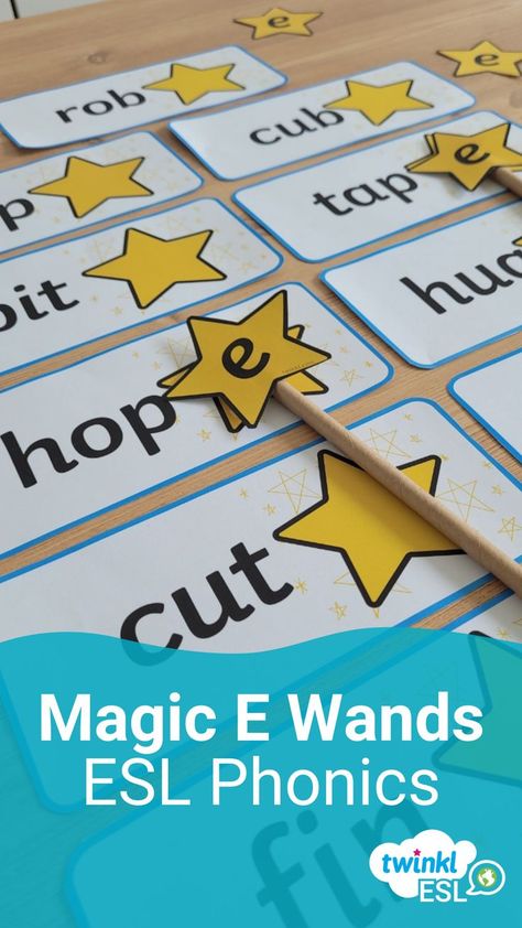 ESL phonics activity to teach students about English magic e words. Long Vowel Sounds Activities, Vowel Sounds Activities, Esl Phonics, Phonics Games For Kids, Short Vowel Games, Long Vowels Activities, Short Vowel Activities, Magic E Words, Vowel Activities