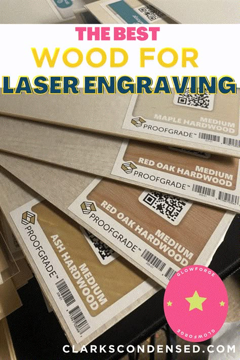 There are a lot of different types of wood that can be used for laser engraving, and each has its own unique properties. In this blog post, we'll take a look at the best types of wood for laser engraving, so you can choose the right material for your project. via @clarkscondensed Glowforge Machine, Xtool Projects, Laser Engraver Machine, Engraver Ideas, Laser Engraving Files, Xtool F1, Top Types, Diy Laser Engraver, Engraving Designs