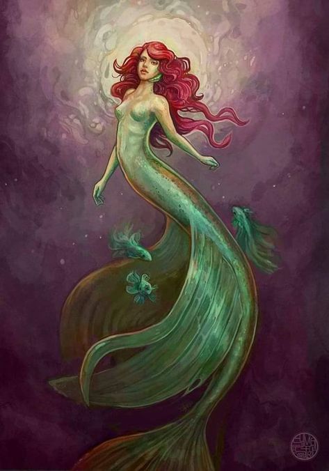 Green Mermaid Tail, Asian Dragons, Good Night Cards, Mermaid Stories, Fantasy Vibes, Mermaid Illustration, Art Zine, Siren Song, Tail Gate