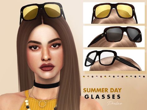 The Sims Resource - Summer Day Glasses Sims 4 Eyeglasses, Ts4 Sunglasses Cc, Sims 4 Sunglasses On Head, Sims 4 Cc Sun Glasses, Sims 4 Cc Sunglasses On Head, Sims 4 Cc Sunglasses, Sims4 Accessories, Sims Accessories, How To Fix Glasses