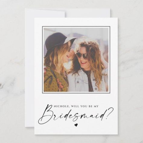 Maid Of Honor Card, Be My Maid Of Honor, Photo Wedding, Will You Be My Bridesmaid, Be My Bridesmaid, Photo Card, Bridesmaid Proposal, Maid Of Honor, Stars