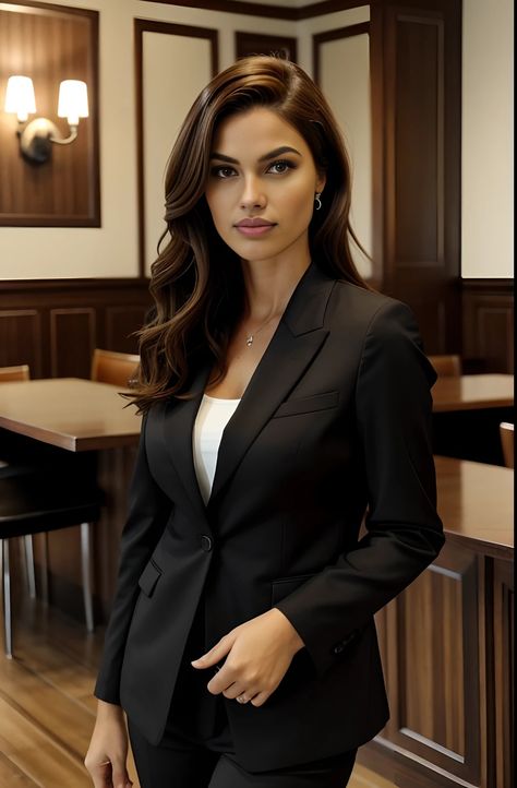 Lets get to business 😜 Blazer Poses Women, Businesswoman Style, Dress With Fishnets, Professional Profile Pictures, Hair Black Hair, Women Lawyer, Street Style Fall Outfits, Chic Chic, Pose Fotografi