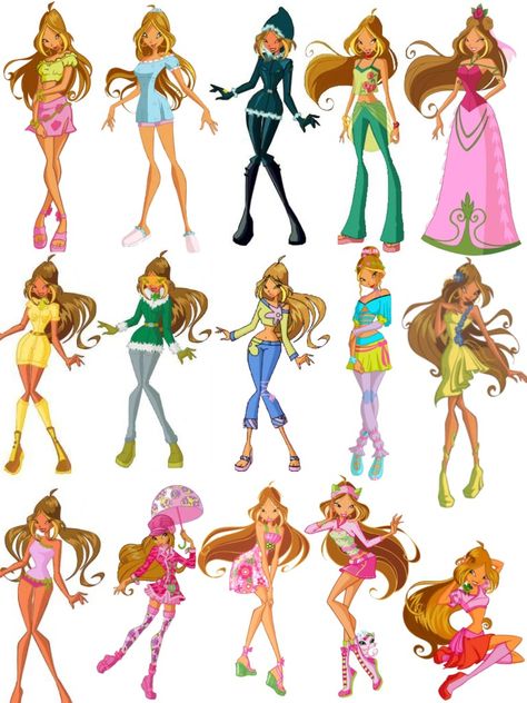 Flora Outfits, Winx Flora, Arte Monster High, Klub Winx, Bloom Winx Club, Halloween Inspo, Cartoon Outfits, Arte Fantasy, Club Style