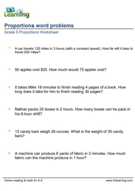 Equivalent Ratios, Proportions Worksheet, Solving Proportions, Problem Solving Worksheet, Ratios And Proportions, 4th Grade Math Worksheets, Word Problem, Word Problem Worksheets, Grade 6