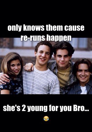 She's to young for you bro...✌️ Boy Meets World Characters, Boy Meets World Cast, Cory Matthews, Boy Meets World Quotes, Will Friedle, World Quiz, Cory And Topanga, Riley Matthews, Rider Strong