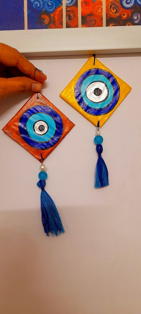 Macrame Evil Eye Wall Hanging Tutorial, Evil Eye Wall Hanging Diy, Evil Eye Diy Wall Hangings, Evil Eye Hanging Diy, Evil Eye Wall Hanging, Evil Eye Door Hanging, Evil Eye Home Decor Wall Hangings, Wall Hanging Diy, Diy Wall