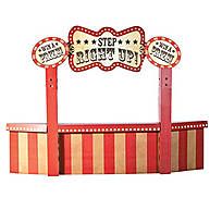 Vintage Circus Attraction Booth Stand-Up - 13759575 Halloween Carnevil, 18th Ideas, Carnival Booths, Carnival Party Decorations, Vintage Circus Party, Circus Decorations, Creepy Carnival, Halloween Circus, Under The Big Top