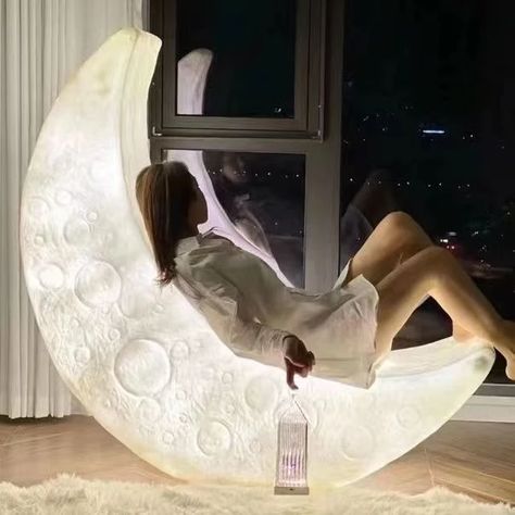 Moon Lamp Living Room Sofa Chair Luminous Atmosphere Floor Lamp Lounge Chair Moon Chair Outdoor Leisure Chair Home Decoration Gi - AliExpress Room Sofa Chair, Fun Living Room, Moon Chair, Moon Lamp, Lamp Living Room, Lounge Chairs Living Room, Chair Outdoor, Leisure Chair, Outdoor Leisure