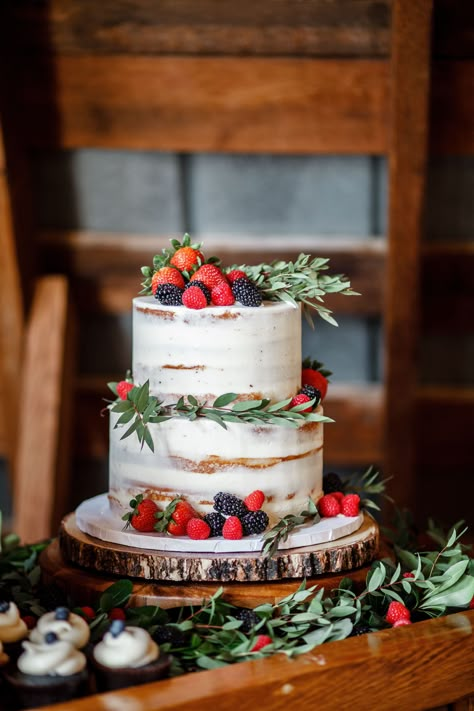 Rustic Cakes With Flowers, Naked Cakes With Flowers, Whipped Frosting Wedding Cakes, M&s Wedding Cake, Whole Foods Wedding Cake, Buttercream Fall Wedding Cake, Casual Wedding Cake, Naked Wedding Cakes 2 Tier, Wedding Cakes With Fruit