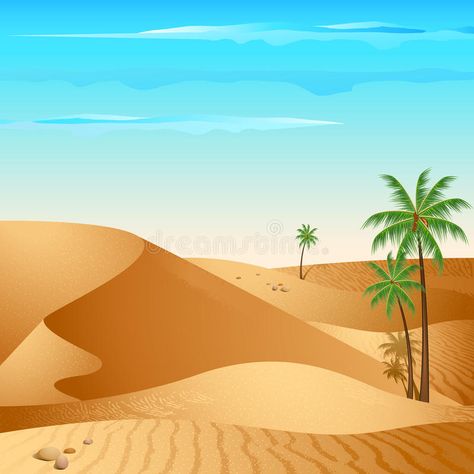 Desert Pictures, Desert Background, Free Vector Backgrounds, Mountain Images, Mountain Pictures, Palm Trees Painting, Mountain Illustration, Murals For Kids, Desert Design