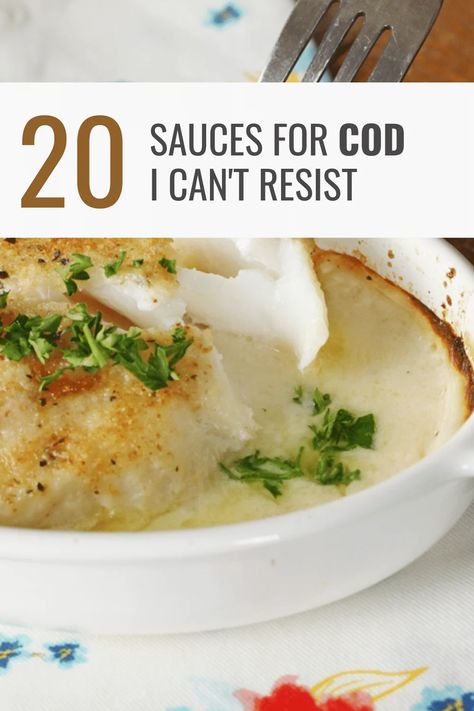 Cod Fish And Rice Recipes, Keto Sauce For Fish, Sauces For White Fish, Cod Sauce Recipes, Fish With Sauce Recipe, Sauce For Cod Fish Recipe, White Fish Sauce Recipes, Sauce For Cod Fish, Sauce For Fish Fillet