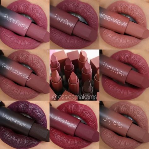 @hudabeautyshop on Instagram: “Have you tried our #hudabeautypowerbullet 💄Comment down below your favorite shades 💋  Repost from @jessicamakems” Huda Beauty Lipstick Swatches, Huda Lipstick, Huda Beauty Matte Lipstick, Huda Beauty Lipstick, Lipstick Tattoos, Lip Color Makeup, Beautiful Lipstick, 2019 Makeup, Natural Lipstick