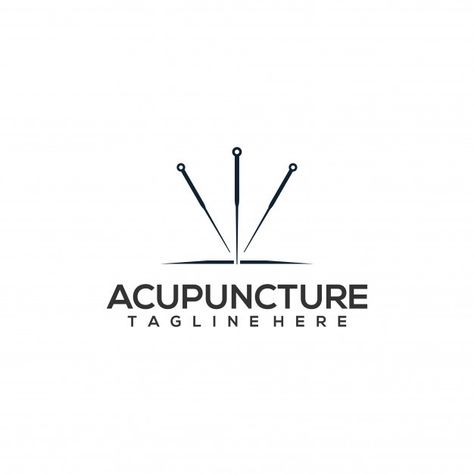 Acupuncture Logo, Alchemy Symbols, Logo Concept, 로고 디자인, Acupuncture, Vector Logo, Premium Vector, Graphic Resources, Medical