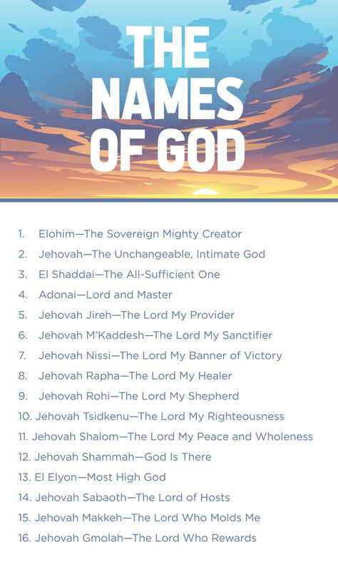 Jehovah Names And Meaning, The Different Names Of God, God’s Names, Who Is Jesus To You, God's Names And Meanings, Who Is God To You, Gods Character Scriptures, The Seven Spirits Of God, Hebrew Words And Meanings Biblical