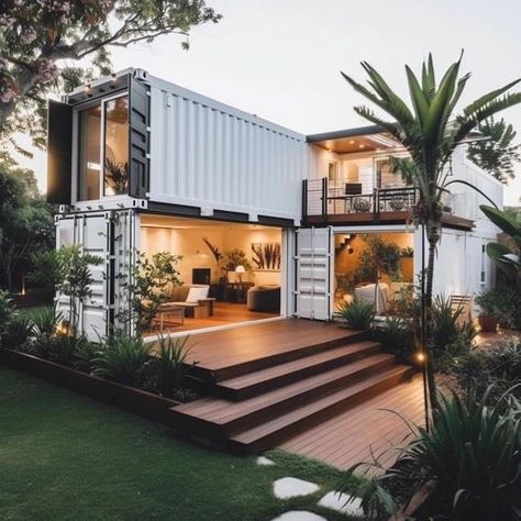 Container House Ideas, Container Home Designs, Cargo Container Homes, Shipping Container House Plans, Container Buildings, Building A Tiny House, Best Tiny House, Tiny House Inspiration, Building A Container Home