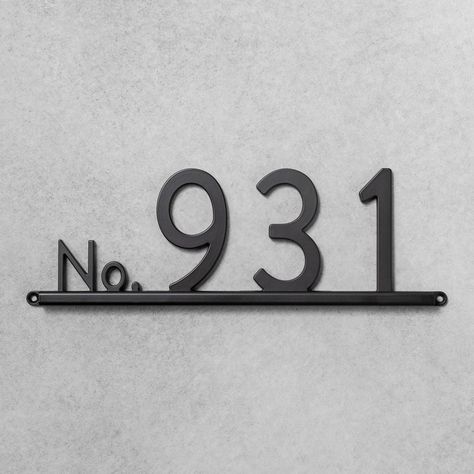 Front Door: Make Your Address Standout Interior Signage, House Number Plates, Garden Unit, Architectural Mailboxes, Mill House, House Address Sign, Hearth & Hand With Magnolia, Red Bud, Door Swag