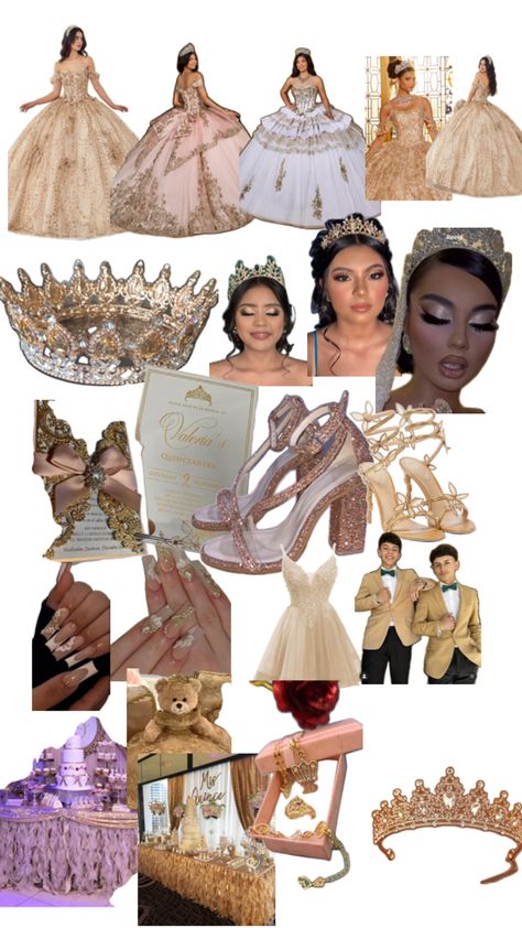 Champagne Quince Theme, Champagne Quinceanera Theme, Champagne Quinceanera, Champagne Quince, Quinceanera Theme, Sweet 15 Party Ideas Quinceanera, Quince Themes, Sweet 15 Party Ideas, Gold Quince