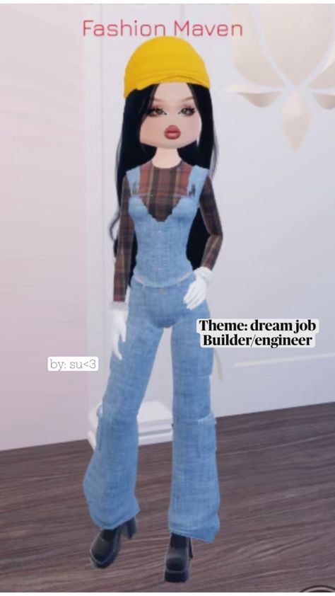 Dream job, job, builder, engineer, roblox, dress to impress, dti, fashion, kpop, wonyoung, game, su, jeans. Dream Job Dress To Impress, Dress To Impress Kpop, Engineer Dress, Roblox Dress, Fashion Kpop, Dti Fits, Dti Outfits, Job Career, Dream Job