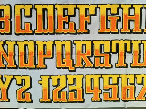 Indian sign painter's alphabet  Alphabet sample from Hanif Kureshi's HandPaintedType Indian Letters, Truck Typography, Indian Lettering, Indian Typography, Sandwich Logo, Indian Truck, Indian Cafe, Lettering Fonts Design, Indian Font