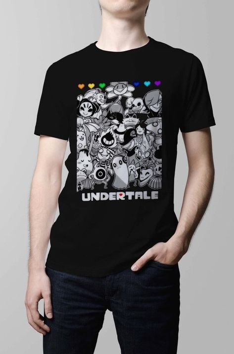 T shirt | T shirt aesthetic Undertale Shirt, Sans Puns, Chris Mason, Sans Papyrus, Fit Ideas, Media Chest, Male And Female, Indie Brands, Small Chest