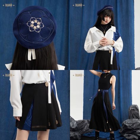 Scaramouche Outfit, Wanderer Outfit, Otaku Fashion, Cosplay Outfits, Fashion Classy, Genshin Impact, Outfit Ideas, Women Wear, Fashion Outfits