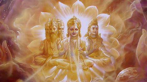 There is a very popular story that relates to the power greater than Brahma, Vishnu, and Shiva. One day, they were boasting about each other’s greatest power. At that moment, a little boy came up to the holy trinity and asked Brahma, “What do you create?”. Brahma replied, “I can create everything.” He then asked Shiva The Destroyer, Lord Brahma, Hindu Rituals, Hindu Mythology, Fairy Tattoo, Lord Vishnu, Lord Krishna, Gods And Goddesses, Anime Sketch