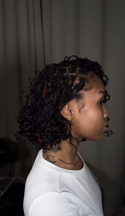 Cute Quick Braided Hairstyles, Short Box Braids Hairstyles, Short Locs Hairstyles, Goddess Braids Hairstyles, Quick Braided Hairstyles, Protective Hairstyles Braids, Hair Twist Styles, Pretty Braided Hairstyles, Girls Hairstyles Braids