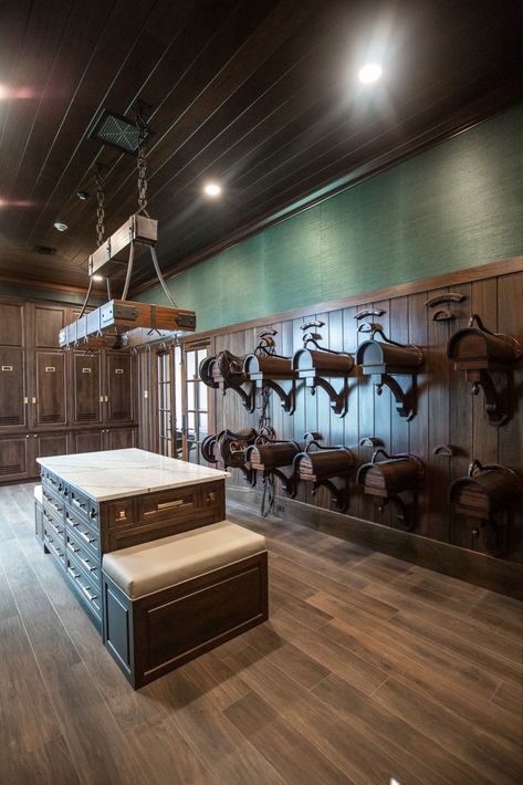 Equestrian Interior Design, Equestrian Interior, Luxury Horse Stables, Horse Farm Layout, Luxury Horse Barns, Equine Facility, Dream Barn Stables, Horse Tack Rooms, Equestrian Barns