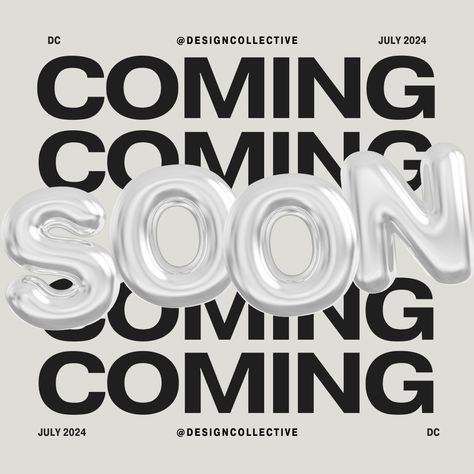 We've got something exciting coming, very soon. This is something personally i've been wanting to do for some time and for whatever reason i couldn't.

#designcollective #designunited #comingsoon We Are Coming Soon Poster, Coming Soon Coffee Shop, Coming Soon Graphic Design, Coming Soon Poster Design, Skincare Poster Design, Poster Coming Soon, Christmas Coming Soon, Coming Soon Poster, Fest Ideas