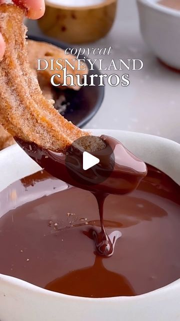 Chelsea Lords on Instagram: "Ever wanted to make homemade churros but felt intimidated? They’re actually super easy! 🙌 The dough comes together in under 20 minutes and fries up quickly. You’ll be amazed at how simple it is to make Disneyland-style churros at home! 🎡✨

Want the recipe? Make sure you’re following my account (so it will send to you!) and comment “CHURRO” to get it sent straight to your DMs, or Google “churros chelseasmessyapron” for all the details! 📲

Fresh, hot churros coated in cinnamon sugar are way better than the stale ones you find out and about. 😋 Plus, you can whip up fun toppings! I love caramel sauce, my daughter loves Nutella, my boys go crazy for dulce de leche, and my husband always goes for chocolate sauce. 🍫🍮

Tips for Success:
Candy Thermometer: Keep th How To Make Churros, Churros Video, Disneyland Style, Disneyland Churros, Ooey Gooey Bars, Homemade Churros, Gooey Bars, Churros Recipe, Dough Press