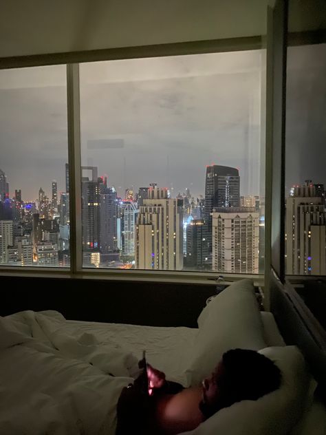 Bed With A View, Bangkok Apartment, Aesthetic City View, Bangkok Condo, Vision 2024, Bangkok City, Apartment Luxury, Aesthetic City, 2025 Vision