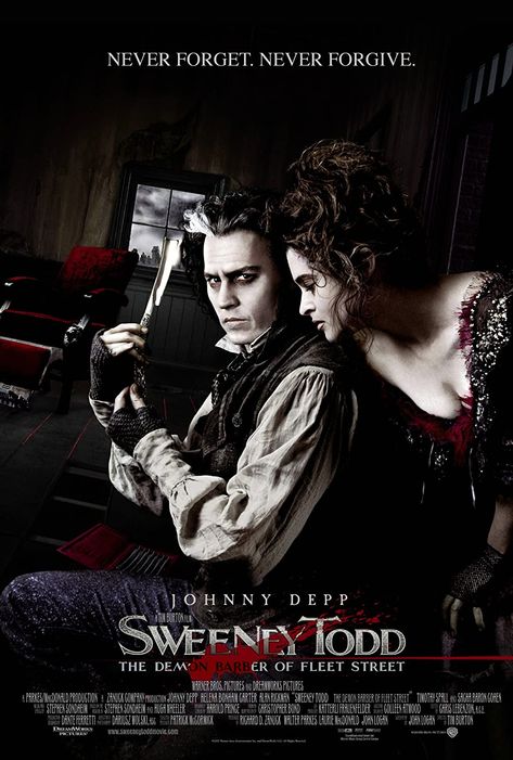 Sweeney Todd: Demon Barber of Fleet Street Mrs Lovett, Street Film, The Legend Of Sleepy Hollow, Johnny Depp Movies, Tim Burton Films, Tim Burton Movie, Fleet Street, Sweeney Todd, Jamie Campbell Bower