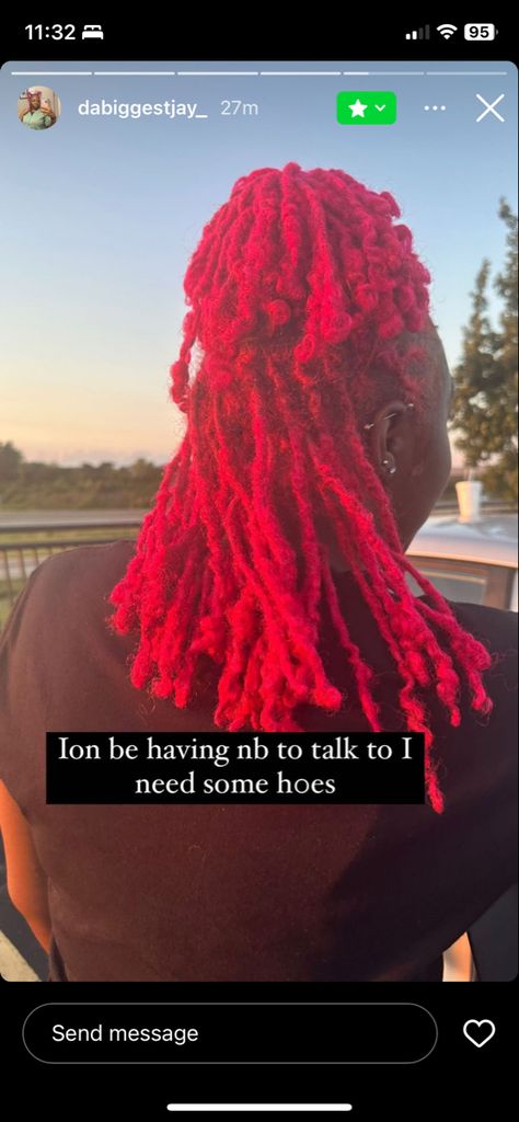 Hot pink loc updo loc retwist dyed loc inspo Retwist Updo, Hot Pink Locs, Pink Locs, Loc Retwist, Loc Updo, Dyed Hair Inspiration, Locs, I Got This, Dyed Hair