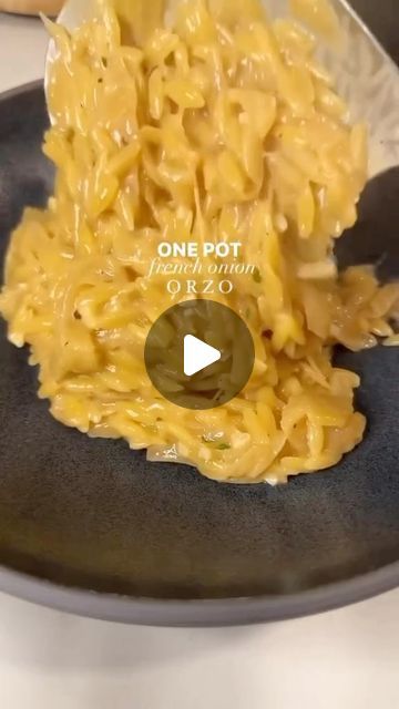 Carolyn Wong on Instagram: "The two things I’m best known for:

1. Creating allllll of the orzo pasta recipes ✨ 

2. My One Pot French Onion Pasta recipe inspired by the flavors of French onion soup 🧅 

This popular One Pan French Onion Orzo recipe combines BOTH of these things! 

Inspired by the flavors of French onion soup including lots of onions, beef stock, and gruyere cheese. Plus it’s a better choice for summer because a bowl of hot soup isn’t ideal when it’s 100 degrees. 

Want to try it out for yourself? Comment “send” to receive the recipe! 

https://carolbeecooks.com/one-pan-french-onion-orzo/

#frenchonion #frenchonionsoup #orzo #pasta #onepanmeal #carolbeecooks" One Pot French Onion Pasta, French Onion Pasta, Orzo Pasta Recipes, Onion Pasta, Creamy Risotto, Orzo Recipe, Orzo Recipes, Orzo Pasta, Gruyere Cheese