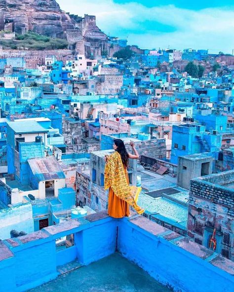 Explore the Blue city- Jodhpur! 💙 #jodhpur #jaipur #rajasthan #rajasthantourism #travelblog #jodhpurblog #jaipurtourism #travel #travelling Jaipur Travel, India Travel Places, Travel Pose, India Photography, India Tour, Blue City, Jodhpur, City Travel, Incredible India