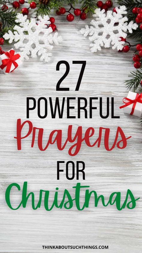 Christmas is around this corner! And what better way to celebrate the holiday with some festive Christmas prayers. These prayers for Christmas is a great way to get into the Spirit of the holiday. Prayer For Christmas Season, Christmas Morning Prayer, Prayers For Advent, Christmas Prayer For Family And Friends, Family Christmas Prayer, Christmas Dinner Blessing Prayer, Christmas Dinner Prayer Simple, Christmas Prayers For Kids, Christmas Prayer For Friends