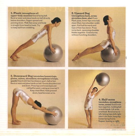 #Fitness #Exercise #Workout #Fit #Stabilityball #Gym Ball Yoga, Yoga Ball Exercises, Stability Ball Exercises, Gym Ball, Yoga Beginners, Exercise Ball, Yoga Posen, Stability Ball, Yoga Ball